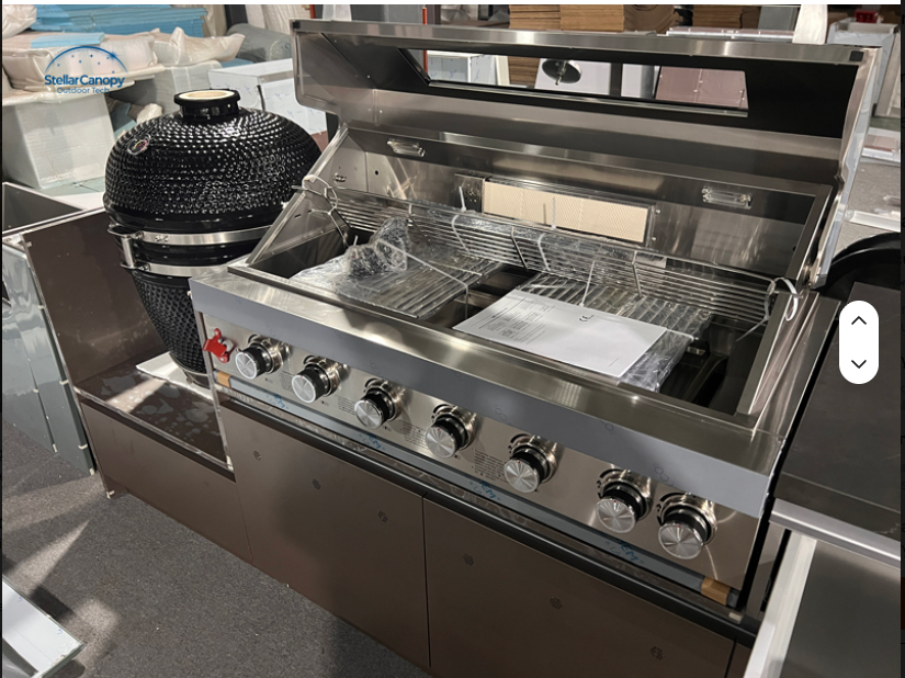 304 Stainless Modular Outdoor Kitchen Cabinet Island Set